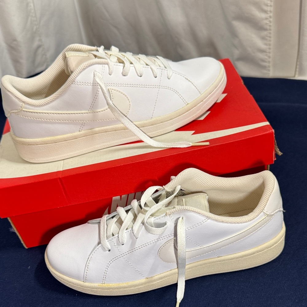 Nike Classic White and Cream Sneakers